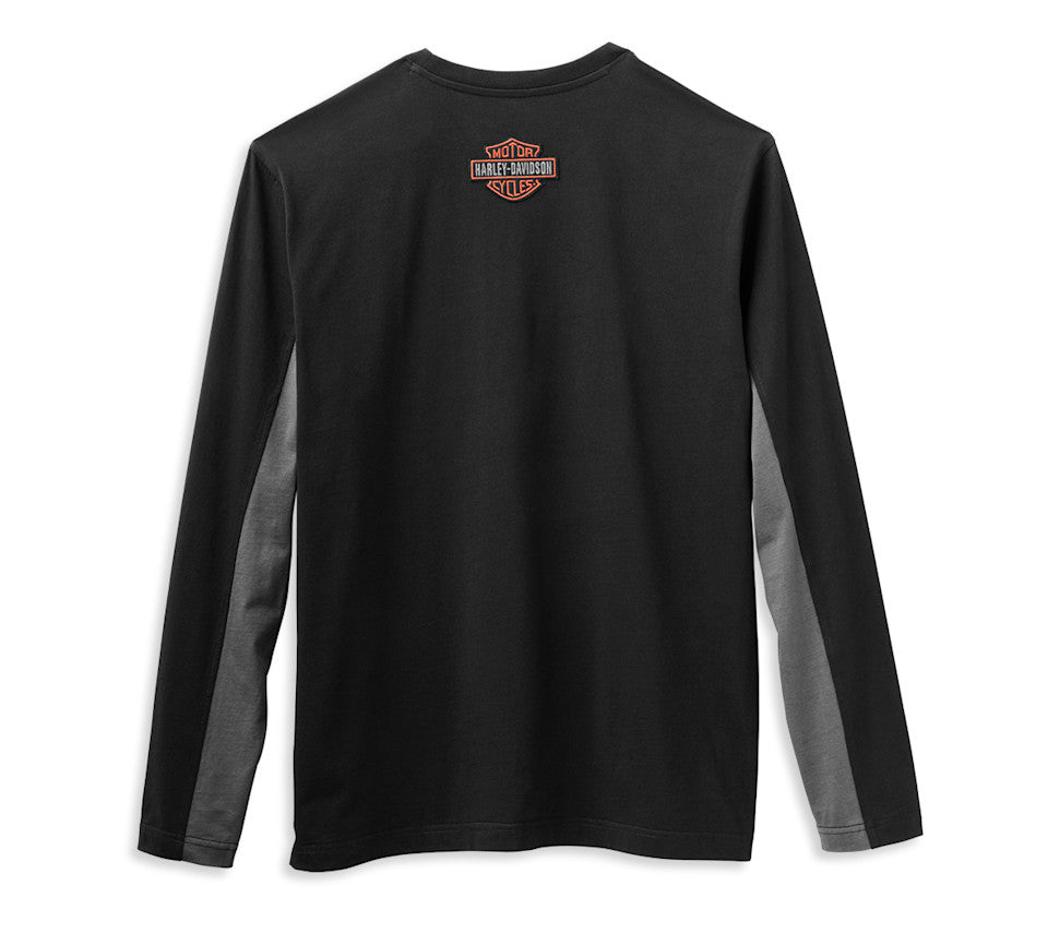 Men's Copperblock Block Letter Long Sleeve Tee - Image 2
