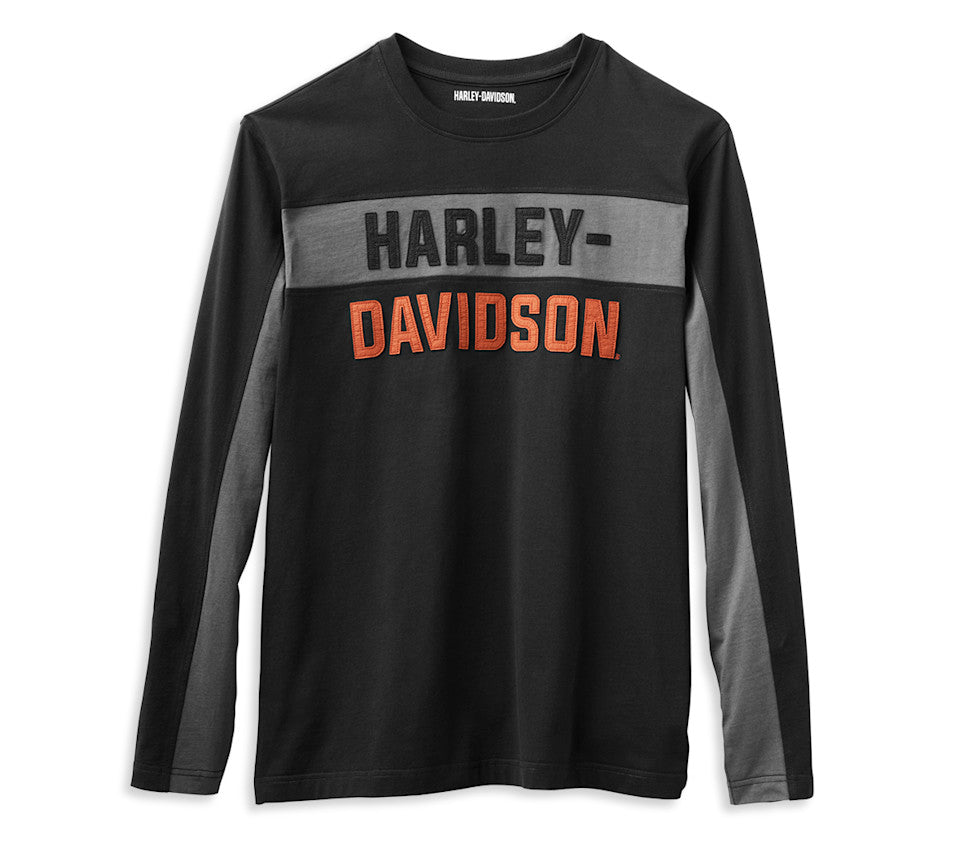 Men's Copperblock Block Letter Long Sleeve Tee